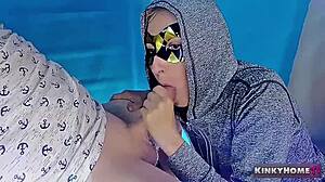 She sucked his dick and swallowed it all