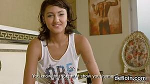 Watch Lovesome Girl Spread Juicy Pussy and Lose Virginity Now!