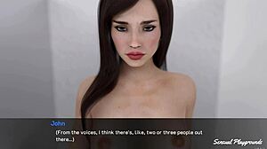 Why is the teacher blackmailed in the bathroom with her big tits?