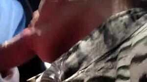 Brazilian shemale gives oral