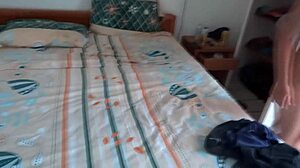 After the beach, mutual masturbation with stepson gets wild on my hairy pussy.