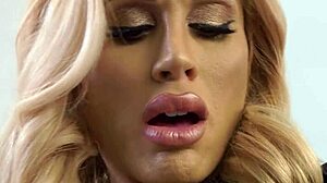 sarah jessie gets her pierced cunt fucked hard on the office desk by her lover