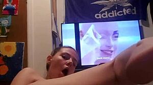 Slutty Canadian Whore Teases Her Cunt