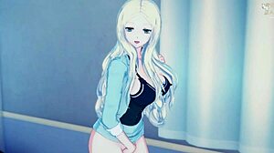 Irina Jelavic strips off her outfit and masturbates to squirting in roleplay with friend from Ansatsu Kyoshitsu