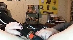 bella angirose's intriguing solo playtime with toys in lingerie