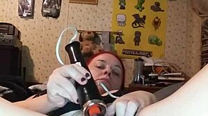 bella angirose's intriguing solo playtime with toys in lingerie