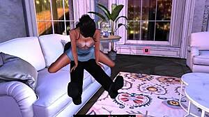 Slow surrender in cartoon world with gentle touches.