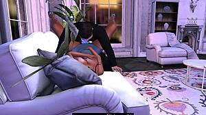 Slow surrender in cartoon world with gentle touches.