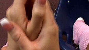 Horny Babe with Big Tits Sucks Eagerly!