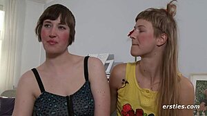 Ida Dominates Marlin with Dildo in Wet Lesbian Play