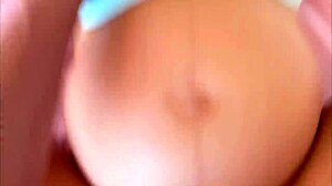 Embarazada de 9 Meses Follar Duro por Hombre de Panza Grande