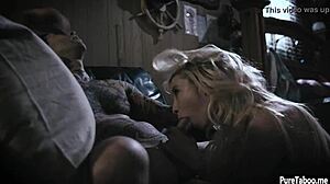 Blonde Stepsister Feels Intense Emotions During Bang