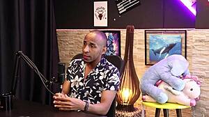 Negro shows broken hard cock scar in sensual oral