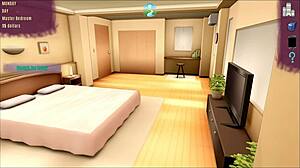 I see the saleswoman's perfect ass in revealing clothes