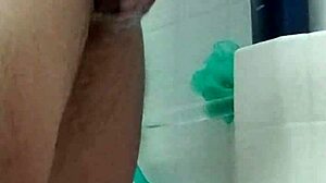 are you washing your big brown monster cock in the shower?