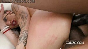 Caged Silvia Dellai soaked and double anal pounded hard