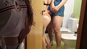 My Step Sister and Boyfriend Bang Hard in Bath, Thinking I'm Not Watching Thai Style.