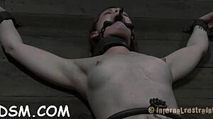 Gagged Girl Punished with Painful Toys