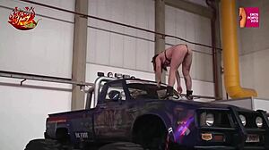 mary rider luna dark lesbian dildo fuck outdoor