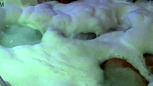 58-year-old beautiful mature woman leaves jacuzzi