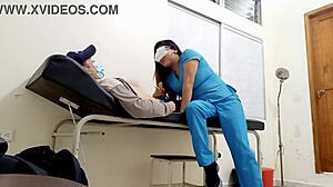 Perawat Latina gebuk pasien di kantor rumah sakit keras