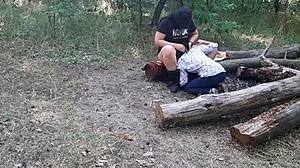 i drilled a stranger's mouth in the forest for wild outdoor fun