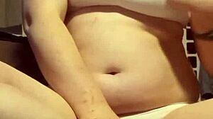 petite amateur with big natural tits plays with breasts