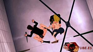 Naruto Hentai Mega Orgy With Sakura Hinata Sarada Kiba Naruto