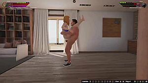 Ethan and Olwen clashed in a NAKED FIGHTER 3D battle full of intense wrestling moves.