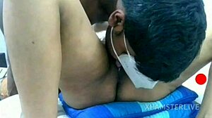 Indian Webcam Couple Explores Intense Close-Up Fingering and Licking