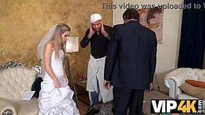 Лаки Би учится горячим свадебным урокам на уроке