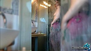 Big booty girl masturbates in shower for hot solo orgasm