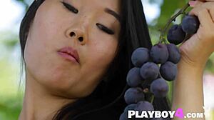 look at katana posing naked outdoor, isn't her petite asian body perfect?