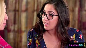 Girlfriend Rims Amazing Lesbo Friend with Big Tits in Cute Foreplay