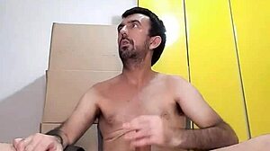 Safado Tesudo in White Underwear and Open Shirt with Big Erect Cock Jorrando Leite