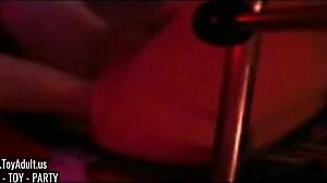 Femdom performs hard fisting on submissive partner