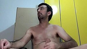 Safado Tesudo in White Underwear and Open Shirt with Big Erect Cock Jorrando Leite