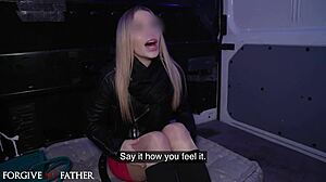 Petite Blonde Blowjob Addict Confesses Love For Big Dick, Gets Rough Cowgirl And Doggystyle Fuck.