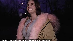 Îmi place să mă aplec pentru pula mare a lui Nick Ross în doggy afară