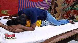 wow, indian stepsister couple roleplay turns into real casual afternoon banging