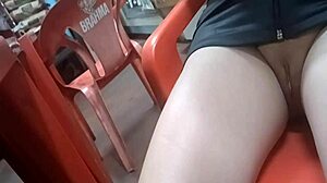 Watch Wife's Secret Public Bathroom Fun with Delivery Guy