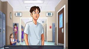 Just banging Roxxe in the locker for Summertime Saga