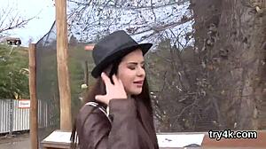 nympho sucks penis in pov, gets pink slit banged?