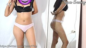 See Tusexytina’s huge, big attractive behind in panties