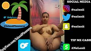 caribbean petite teen playing with her pretty pussy, fingering and anal masturbation, so ebony and japanese