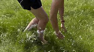 Foam Feet Barefoot Fetish Display