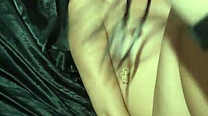 Hey, this skinny brazilian brunette goes crazy from the whip's touch on her blindfolded body