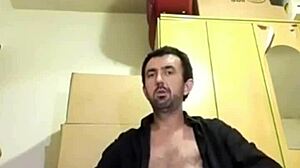 hard dick in black underwear cums in shower, 25cm cock jumps from white briefs