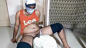 hard cock fucked in the steel bucket, watch it.