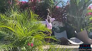 Ebony Milf Ana Foxxx Skinny Dips Outdoor Showing Big Ass